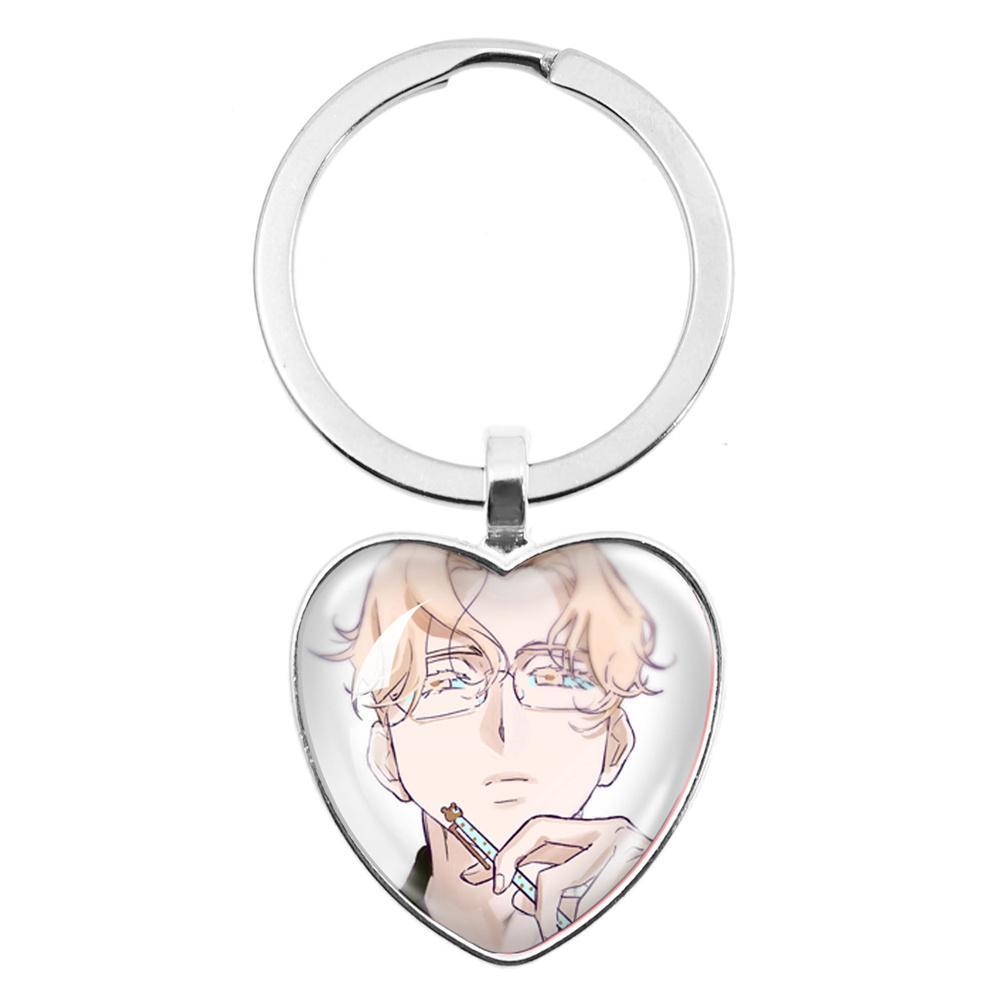 ALIEN STAGE Mizi Sua Till Ivan Hyuna Luka Glass Pendant Keychain Jewelry Accessories Souvenir Key Ring Fans Gift Necklace