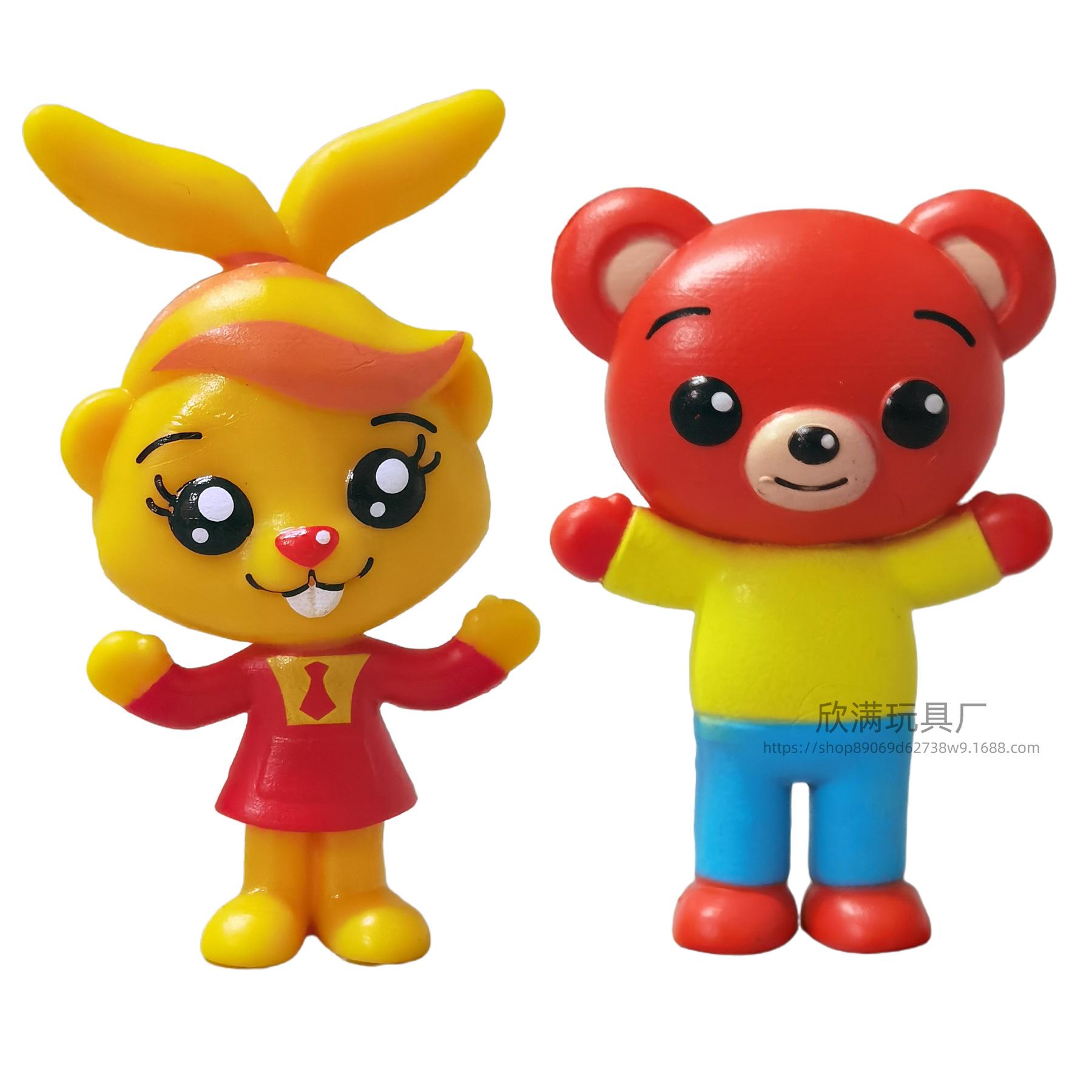 6pcs/set Cute Plim Clown Anime Figure Toy PVC Enlightenment Education Model Dolls For Children Gift Desk Decorations