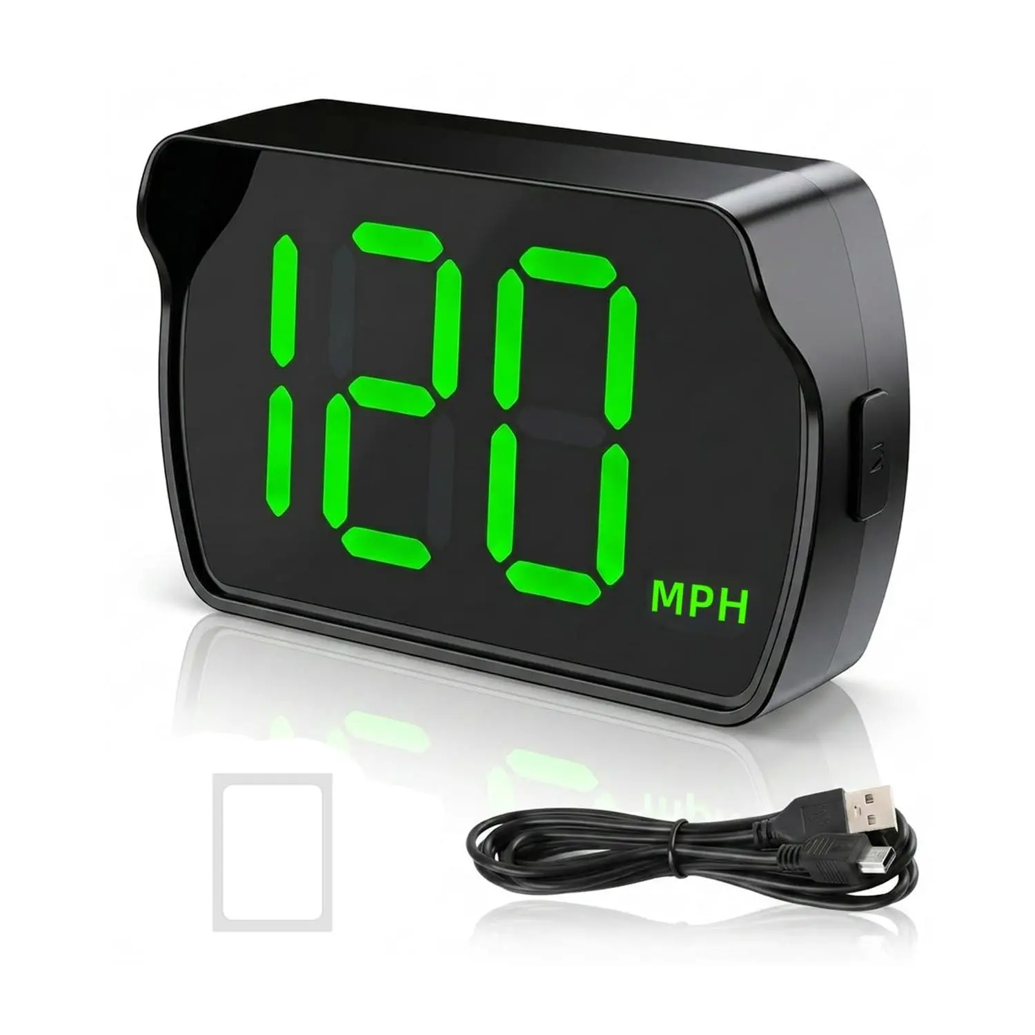 GPS Speedometer for Car Truck SUV, Heads Up Display HUD, Plug & Play USB, MPH/KM/H Switchable, 10Hz Real-Time GPS, Auto On/Off, 7 Color Display, Type-CGift