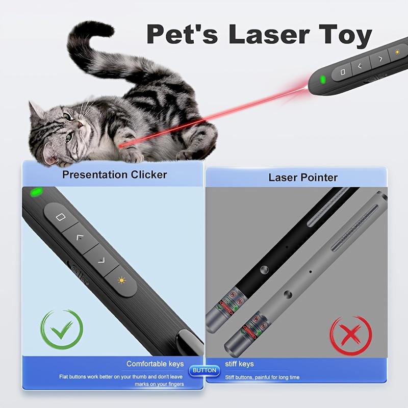 1-Count Wireless Laser Pointer with Hyperlink Click and Volume Control, Compatible with Mac/PC/Laptops, Portable Meeting Remote for Presentations and Teachers, Compact and Reliable Business Tool