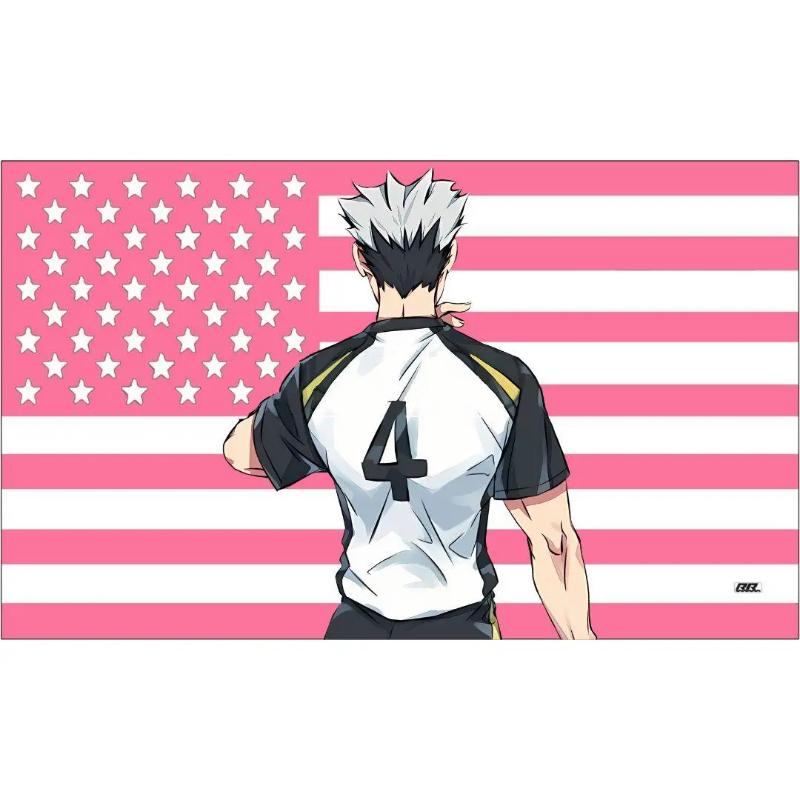 Flair Hub Haikyuu Japanese Anime Tapestry American Flag Bokuto Kuuro Oikawa  Flag Wall Decoration