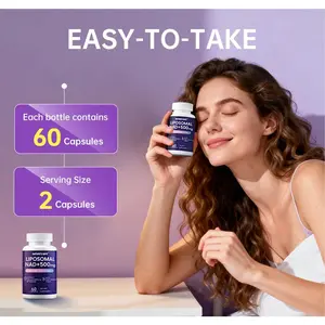 Nature's Gate Liposomal NAD+ 500mg, 60 Capsules, Dietary Supplement for Cellular Energy & Antioxidant Support