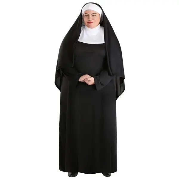 Plus Size Traditional Nun Costume for Women