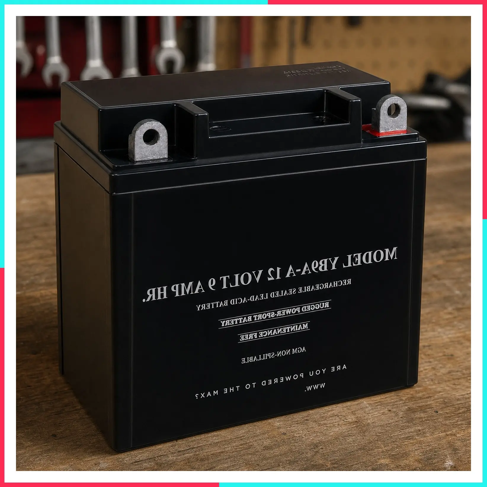 YB9A-A 12V 9Ah 130 CCA Rechargeable Maintenance Free SLA AGM Motorcycle Battery