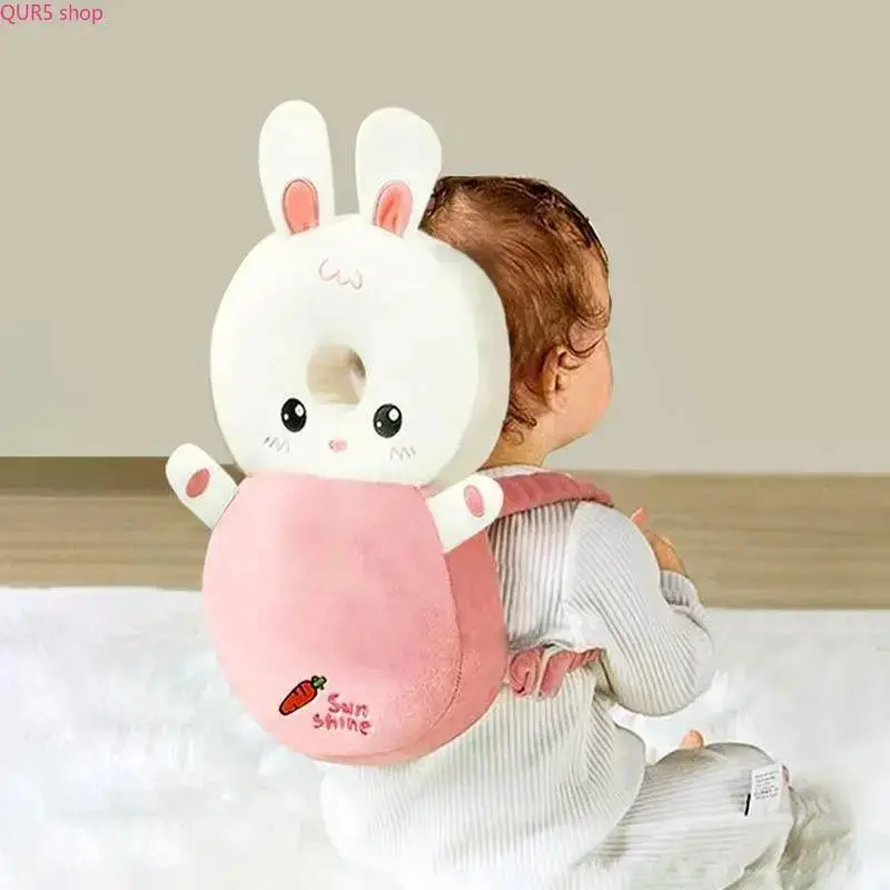 Cute Cartoon Turtle-Rabbit Plush Cushion College Backpack, Colorful Polyester No-Wheels Bag, Adjustable Straps, Lightweight Protective Daypack for Sports-Outdoor Use, Ideal Holiday Birthday Gift for Students, Outdoor Travel, Ideal Holiday Gift