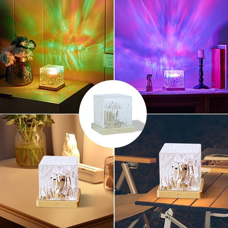 Aurora Projector Night Light, Atmosphere Light, USB Powered LED Projector Lamp with Remote Control, 16 Dynamic Lighting Effects, Suitable for Bedroom, Living Room, Home Theater, Game Room Decor