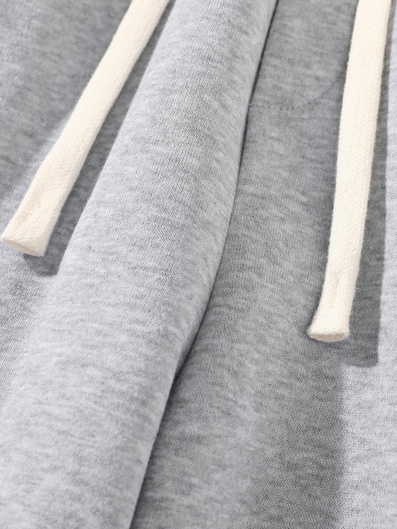 Men's Half-Zip Hoodie with Shorts Two-Piece Set, Basic Style Comfortable and Warm Sports Jogging Set, Suitable for Daily Wear, Outdoor Activities, Running and Workouts &ndash; Available for Men and Women.