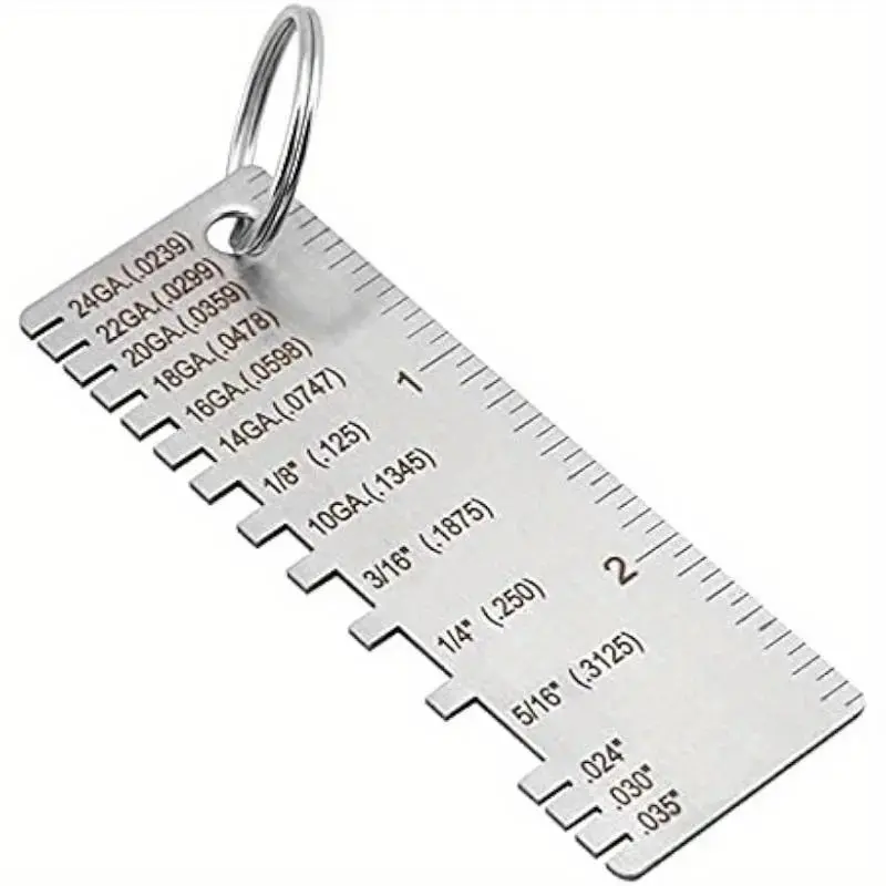 Wire/metal plate thickness gauge, welding thickness gauge, coating size detection tool, wire metal size thickness gauge, Hardware