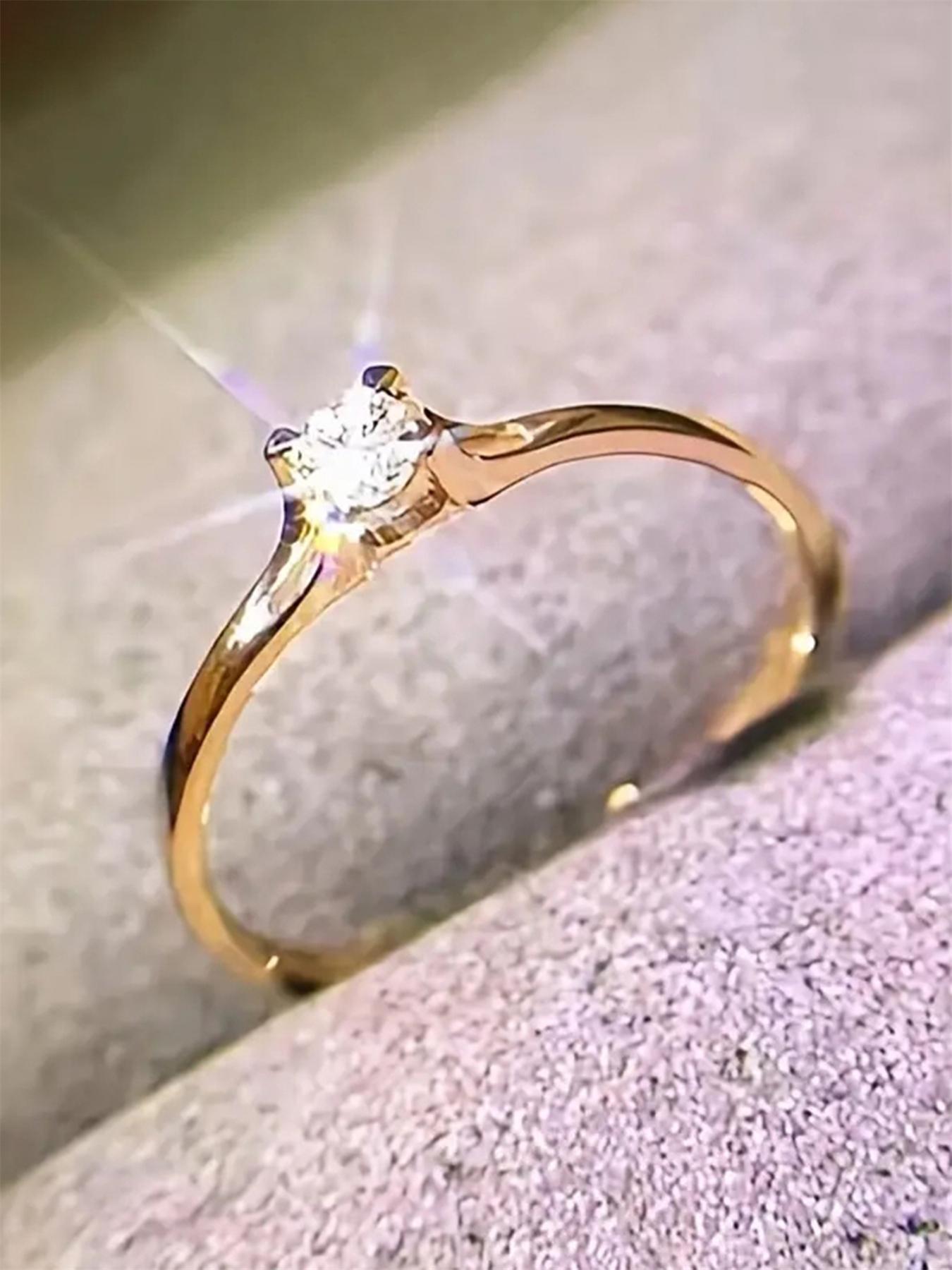 925 Sterling Silver Fashion Artificial Zircon Decorated Ring, Elegant Engagement Ring, Fashion Jewelry for Party, Daily Clothing Decor, Trendy All-match & Exquisite Jewelry for Birthday Gift