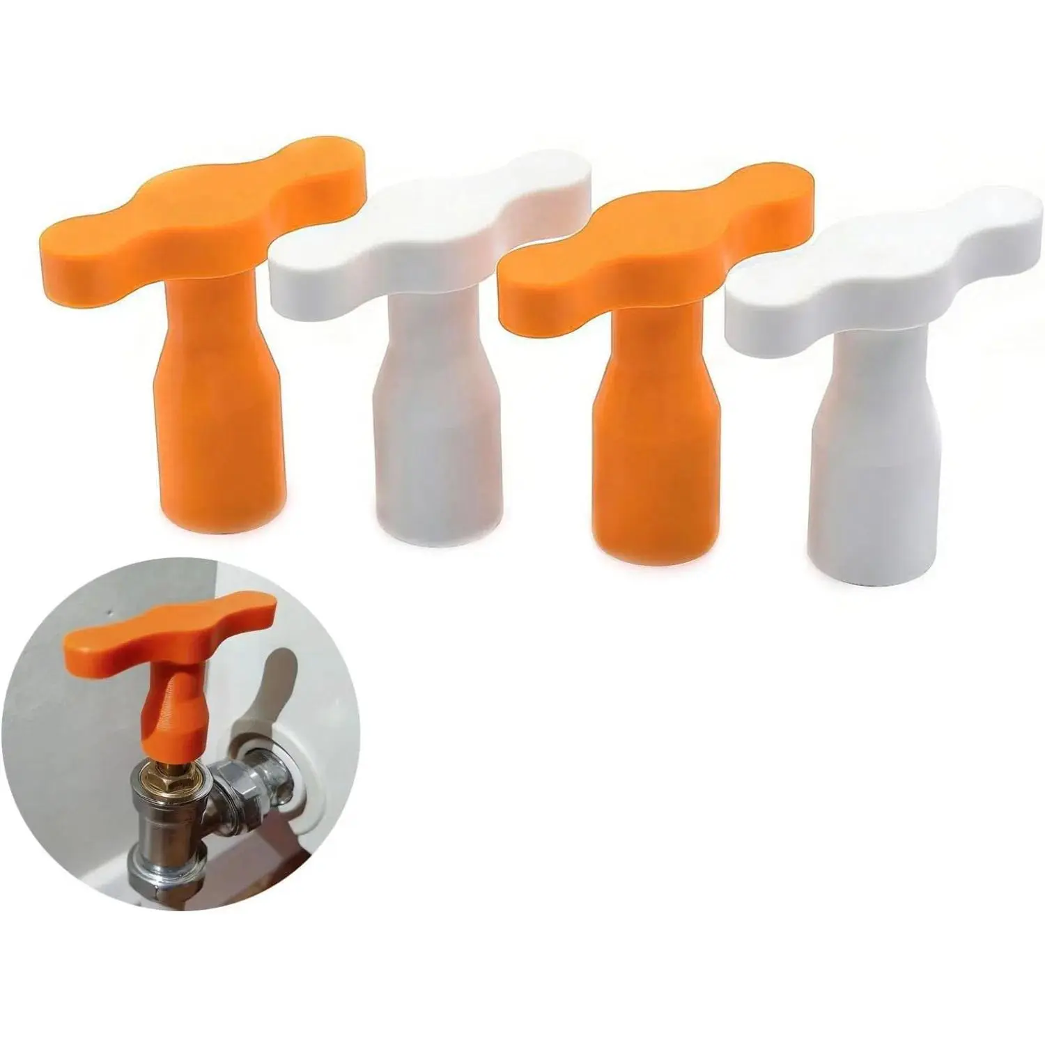 4 Pcs 3D Printed Radiator Key Tool, Plumbing Bleeding Key for Radiator Air Valves, Ideal for Home Maintenance & Repairs