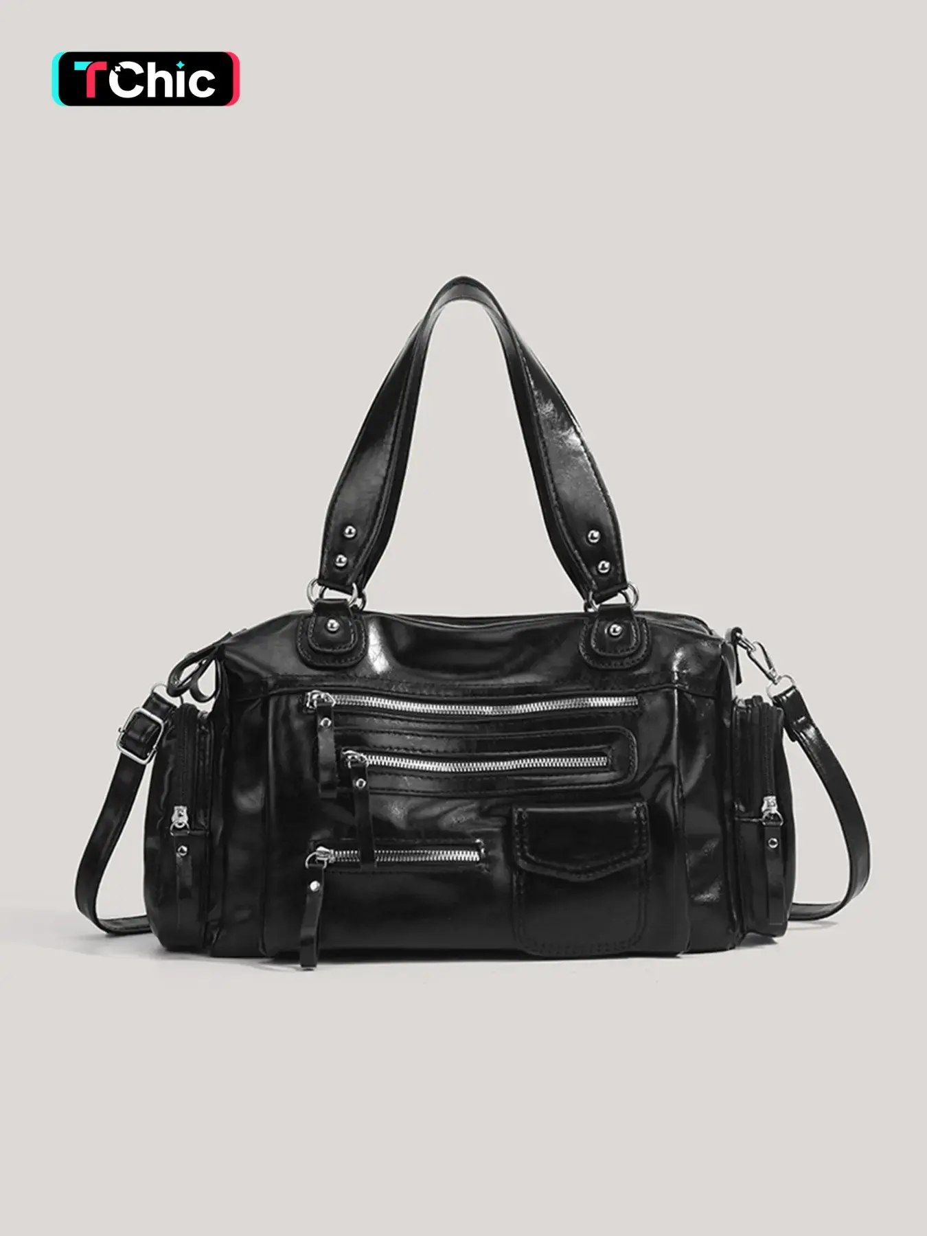 Multifunctional Handbag, Fashion Leather Crossbody Bag, Multi-Pocket Design, Casual Travel Bag, Large Capacity Women's Backpack, Everyday Crossbody Bag
