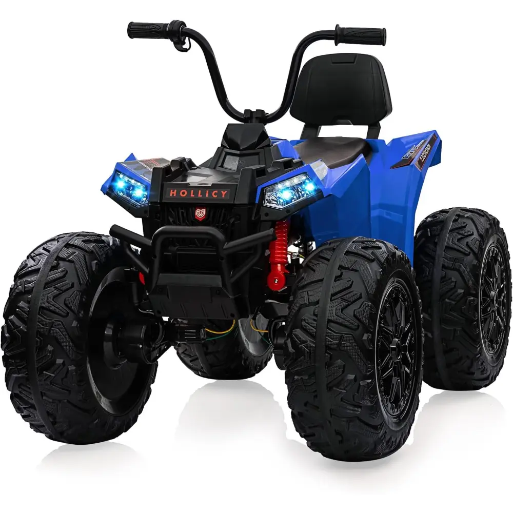 24V Electric Ride-On Car for Kids, All-Terrain ATV with Parental Remote, Puncture-Proof Tires, LED Lights & Music. Ideal Gift for Children Ages 3-8