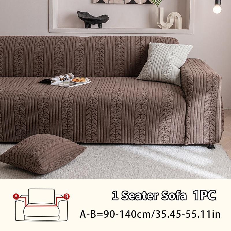 High-Density Thickened Sofa Cover with Leaf Pattern, Easy-Clean Pet-Resistant Protector, Durable Furniture Protection, Universal Sofa Protector