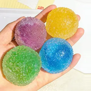 Sensory Squishies Stress Reliever Reusable Slushie Squeeze Ball, Crunchy Crackling Noise Fidget Toy, Moldable Putty for All Ages