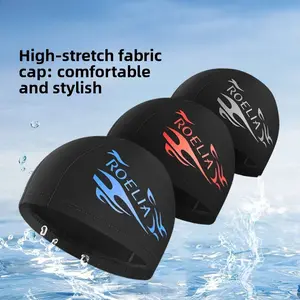 Swimming cap Adult cloth cap Swimming cap Polyester four-pin six-thread Unisex large swimming cap