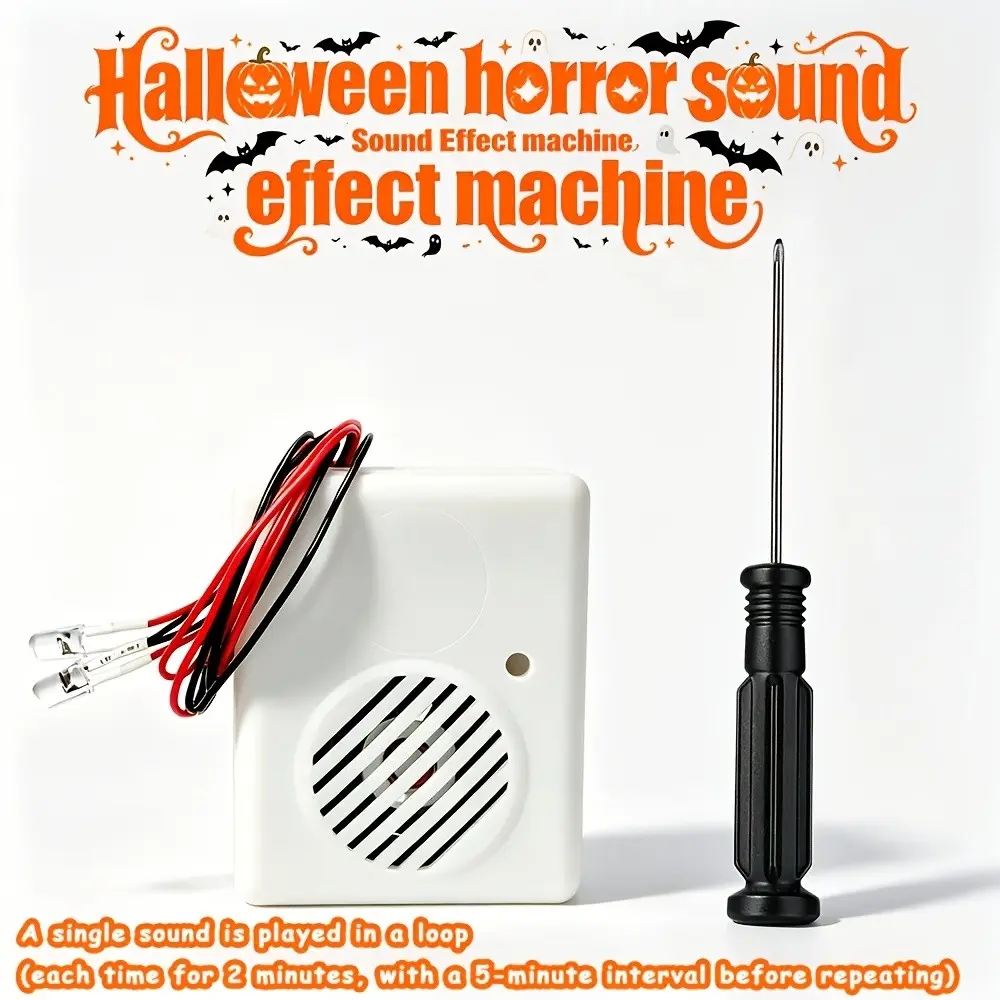 Halloween Prank Noise Maker, 5-Minute Interval Scary Scream, Hidden Jump Scare Device, Portable Spooky Noise Machine for Parties & Offices, Prank Noisemaker
