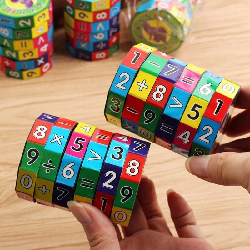 Creative Kids Magic Cube Math Toys Addition Subtraction Multiplication and Division Learning Educational Toy Montessori Toys