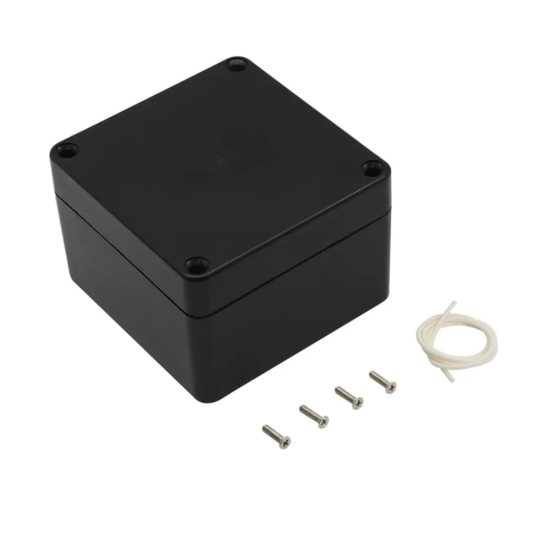 Junction Box IP65  Project Box  ABS Plastic Electrical Boxes  Enclosure for  Black 3.29x 3.19x 2.2 inch (83 x 81 x 56mm)(Pack of 1)