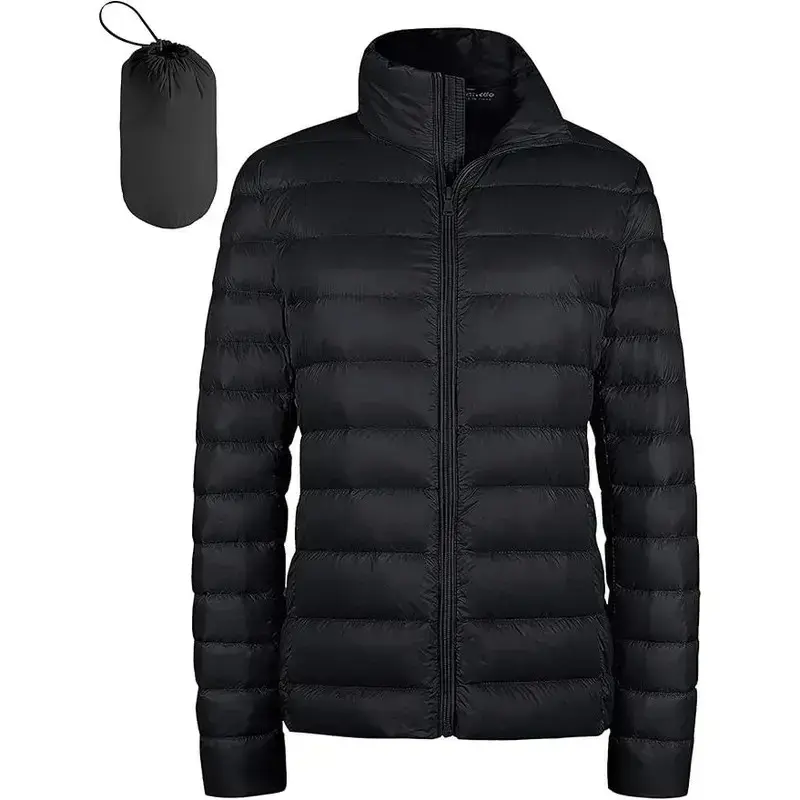 Women's Packable Ultra Light Weight Short Down Jacket