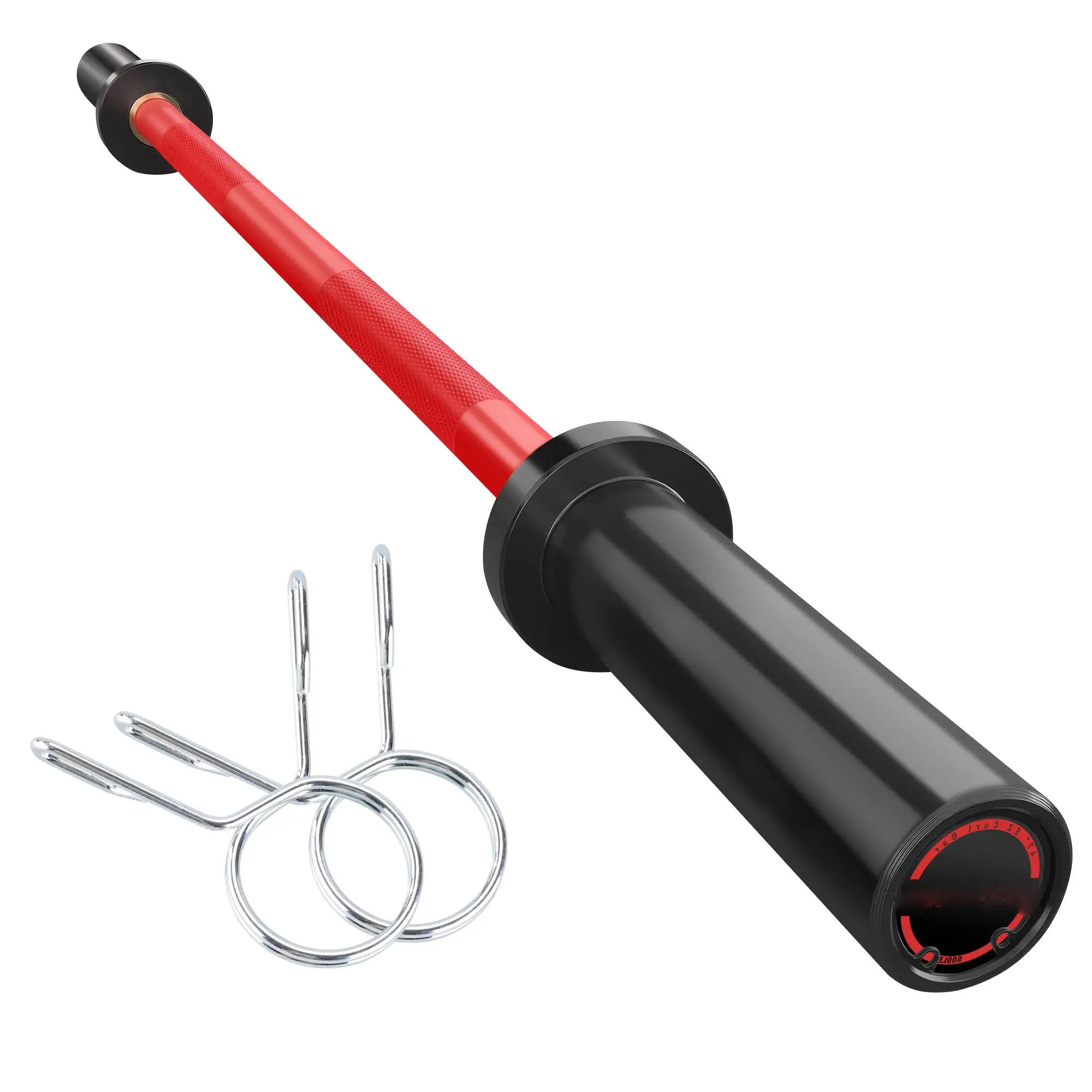 4 ft Olympic Barbell - 45 LB High-Capacity Weight Bar for Weightlifting, Gym Equipment, Home Workout Gear, At Home Gym Equipment, Compatible Fit with 2” Standard Weights, Durable Strength Training Tool
