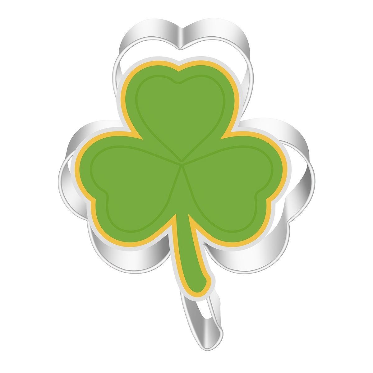 Stainless Steel Clover Cookie Cutter Suitable for Baking & Fondant - Lucky Four- Clover Mold, Easy Release for Bread, Pastries, Wedding/Valentine's Crafts, School, Suitable for Clay and, Pastry