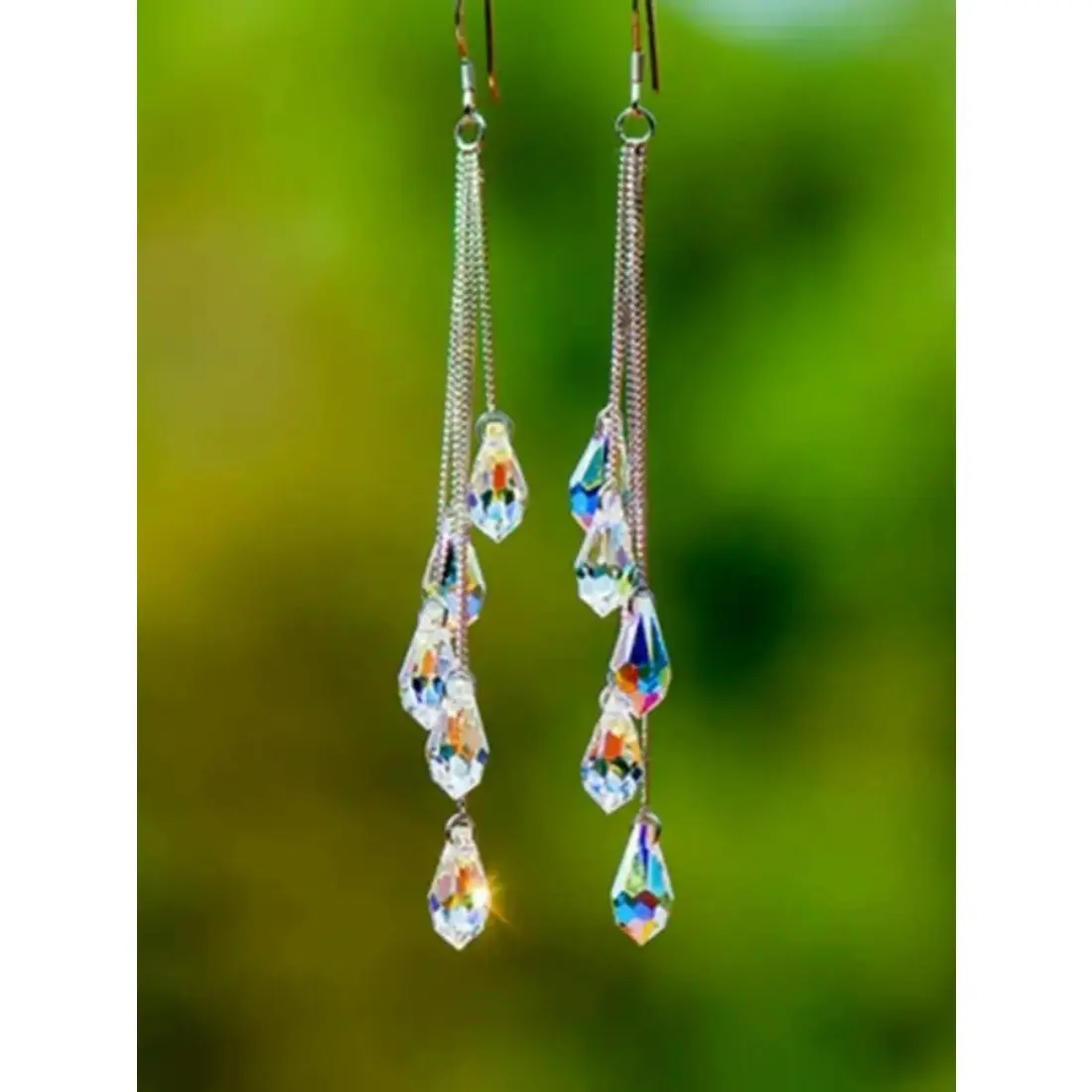 Women's Sparkle Drop Earrings - 1 Pair Minimalist Elegant Plain Artificial Gemstone Teardrop Dangle Earrings, Zinc Alloy & Stainless Steel, Thoughtful Gift for Happy Birthday, Anniversaries, All-Season Wear, Adult Females, Casual Daily Use, Shining