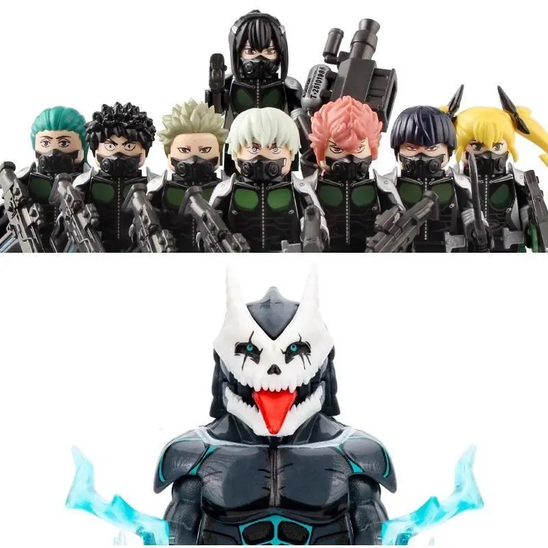 2026 Hot selling toys WM6197 Kaiju No 8 Soshiro 4.5cm Building Block Mini Action Figure Toy with Movable Head & Body, Ideal for Action Figure Fans Internet-famous toy