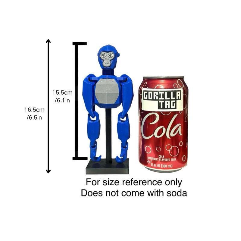 Gorilla tags, Monkey 3D printed dolls, cartoon animal toys, children's birthday and Christmas gifts, movable joints, 3D printed