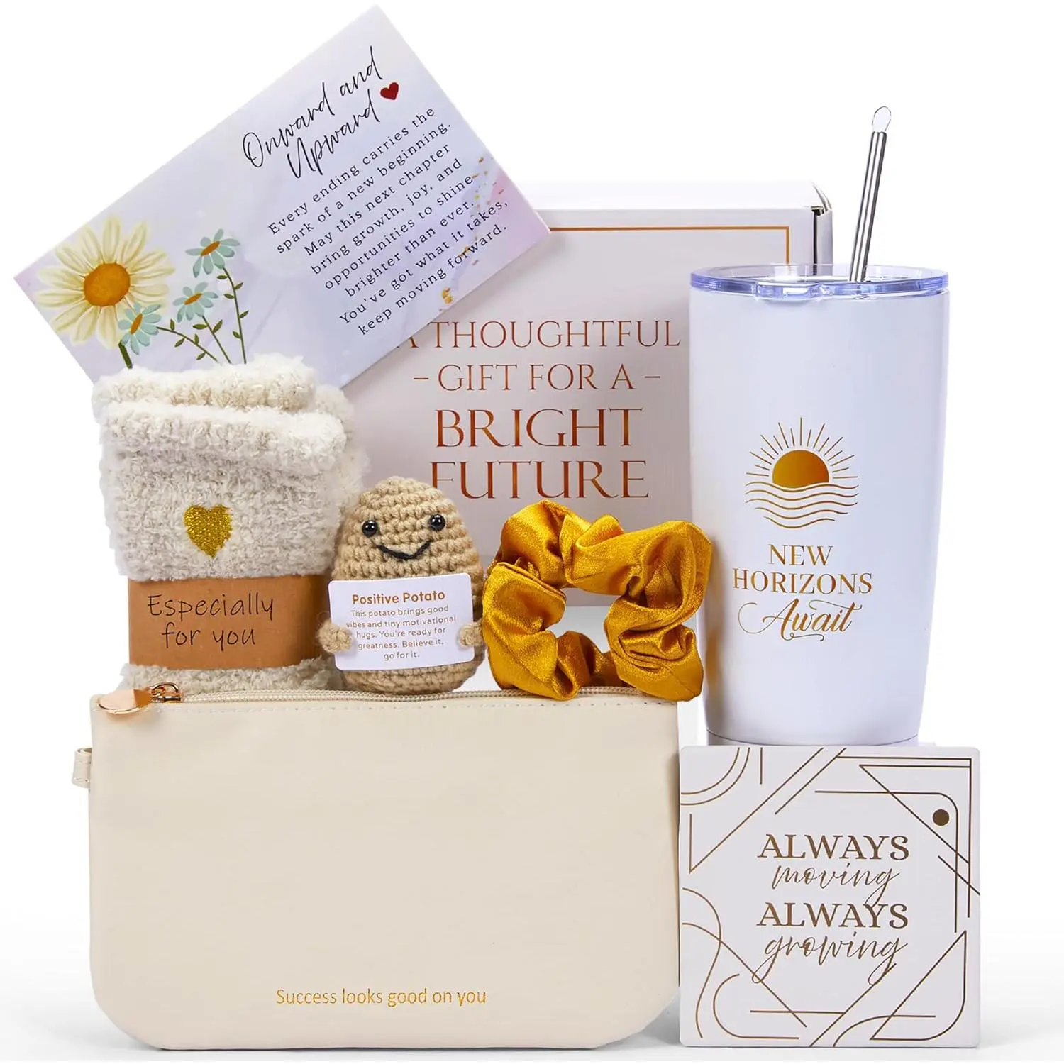 Farewell Gifts for Coworkers, New Job Gifts, New Beginnings Gift for Women, Graduation Gift Basket for Her, Congratulations, Promotion, Going Away, Goodbye, Leaving Job, Good Luck, Moving Away Boss