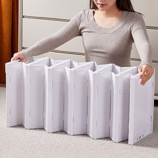 6-Layer Plastic Shoe Cabinet Stackable Foldable Shoe Box Sneakers Storage Box