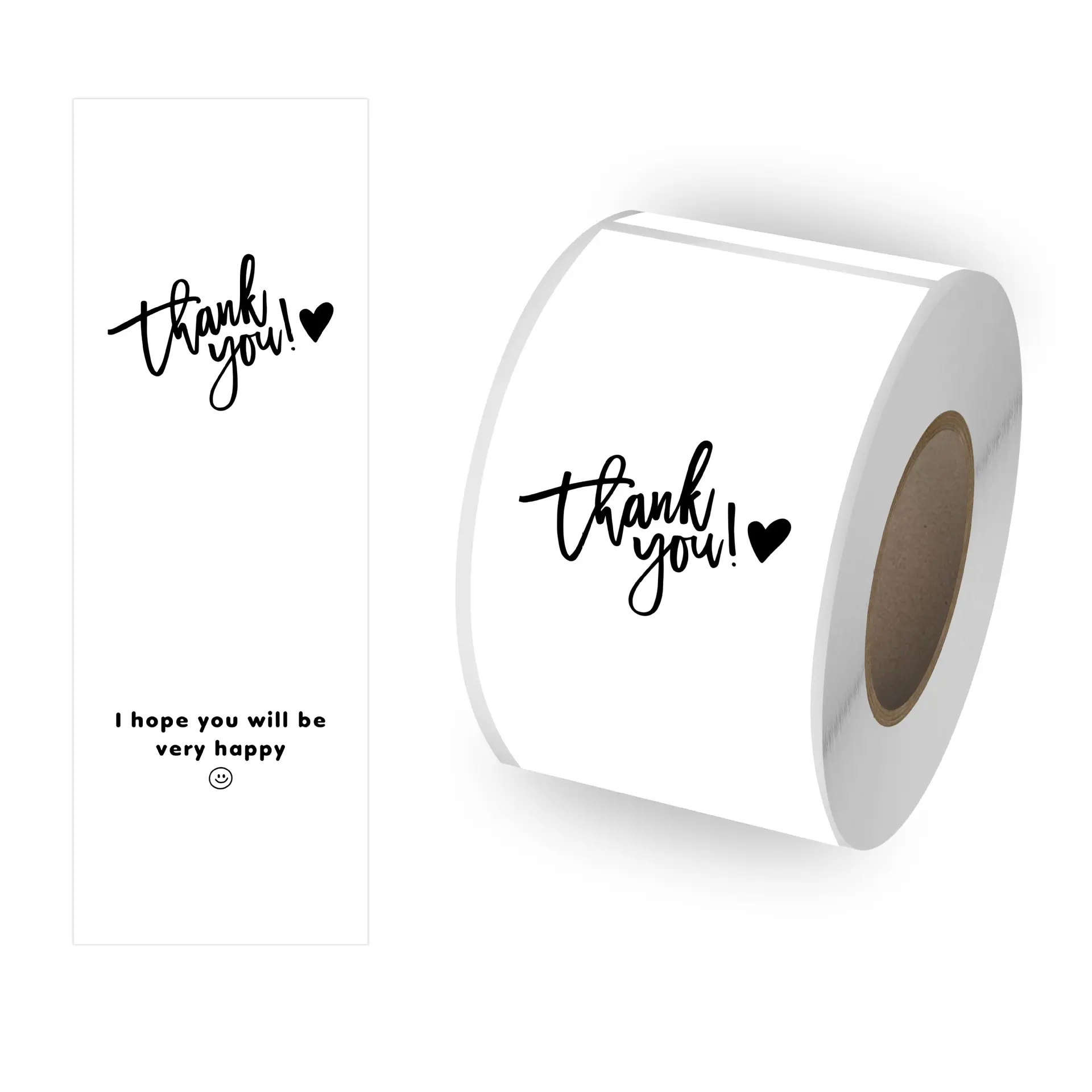100PCS ThankYou sticker square gift packaging decorative sticker airplane box sealing sticker Thank You Tags