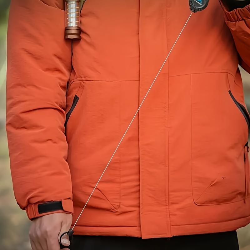 2-Pack Heavy Duty Retractable Keychain Suit with Wire Rope, Lanyard and Climbing Button Carabiner-Perfect for Outdoor Camping, Hiking and Fishing | Multifunctional Tool Badge and ID Card Clip