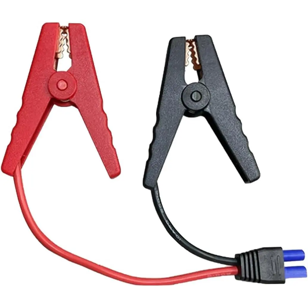 EC5  Jumper Starter  with  Clamps, 12V Portable Jumper Cables  Clip to EC5 Connector with 10 AWG Wire,   Jump Starter  Booster Cables (1PC)