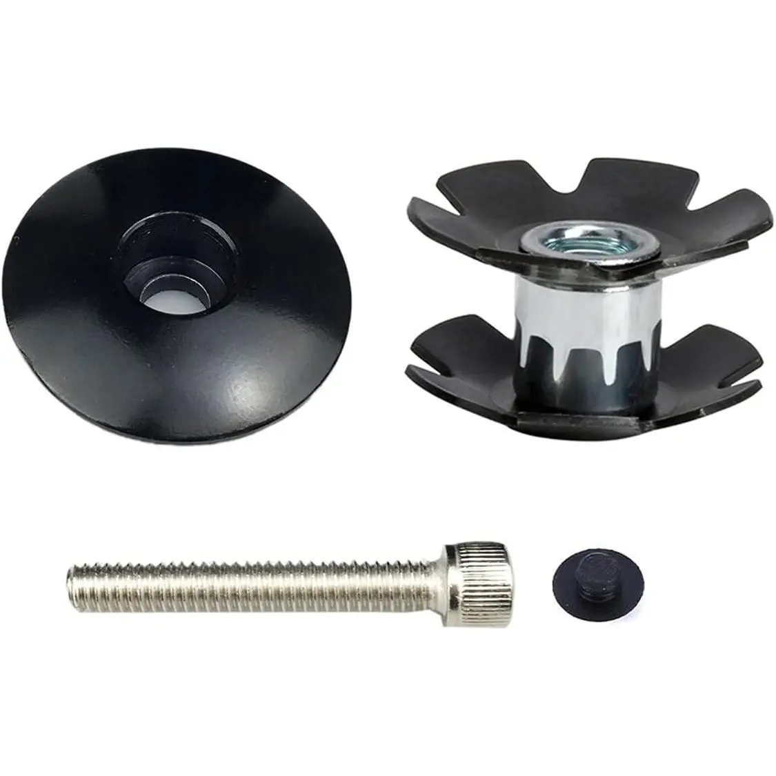 Headset Top Cap  Alloy Headset  Nut Stem Cap Fits 1-1/8" Stems and Forks