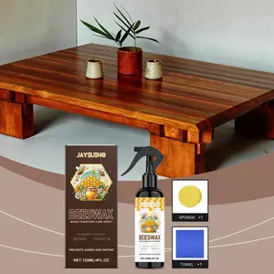 Beeswax Wood Furniture Polish, Universal Wood Furniture Restoration Gloss Protection Oil Wax, Easy-To-Use Beeswax Cleaner