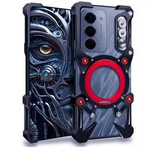 Shockproof Metal Bumper Case For xiaomi redmi note15pro+ 5G 14pro 4s 4G 13pro+ 12r 12tpro 12turbo 11e  Turbo 5Max 3/4pro Case Aluminum Cover With ring holder