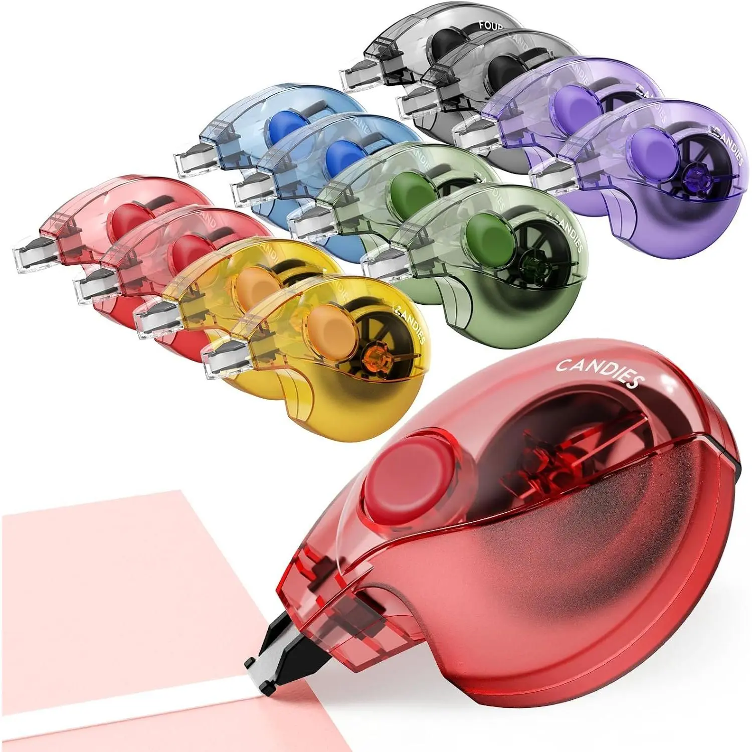 Silent Correction Tape, White Correction Tape 6 Pack, 26.2ft