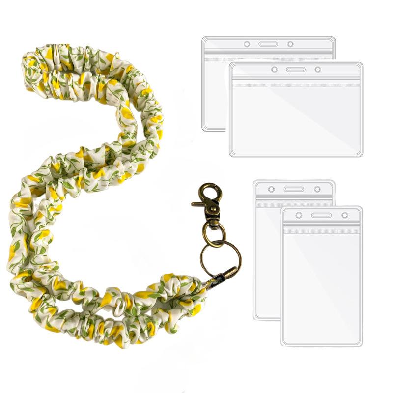 Stretchy PVC Lanyard 17.5-Inch - Soft & Hypoallergenic Fabric - Tangle-Free Design - Perfect for Keys, Badges, & Phones - Handmade Charm Good Luck Gift Bag Keychains Ball Cute Simple Elegant Design Student Welcome Backpack Tags