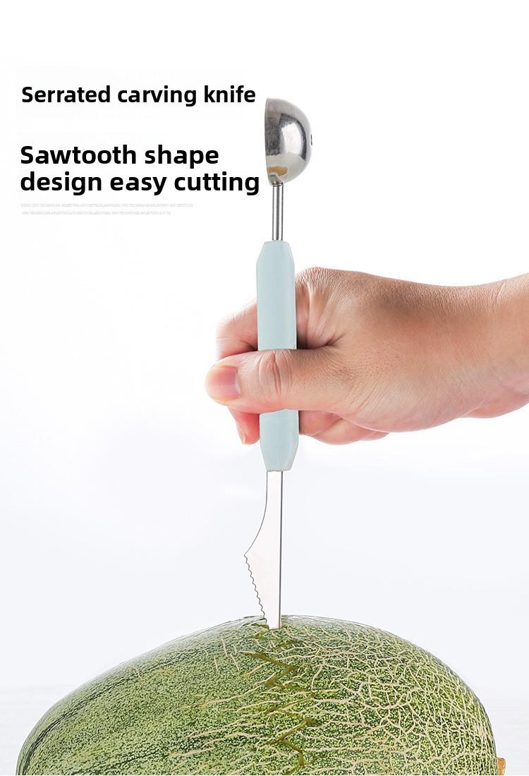 6 in 1 Fruit Baller Cutter Set Multi Function Fruit Carving Tools for Fruit Platter Decoration