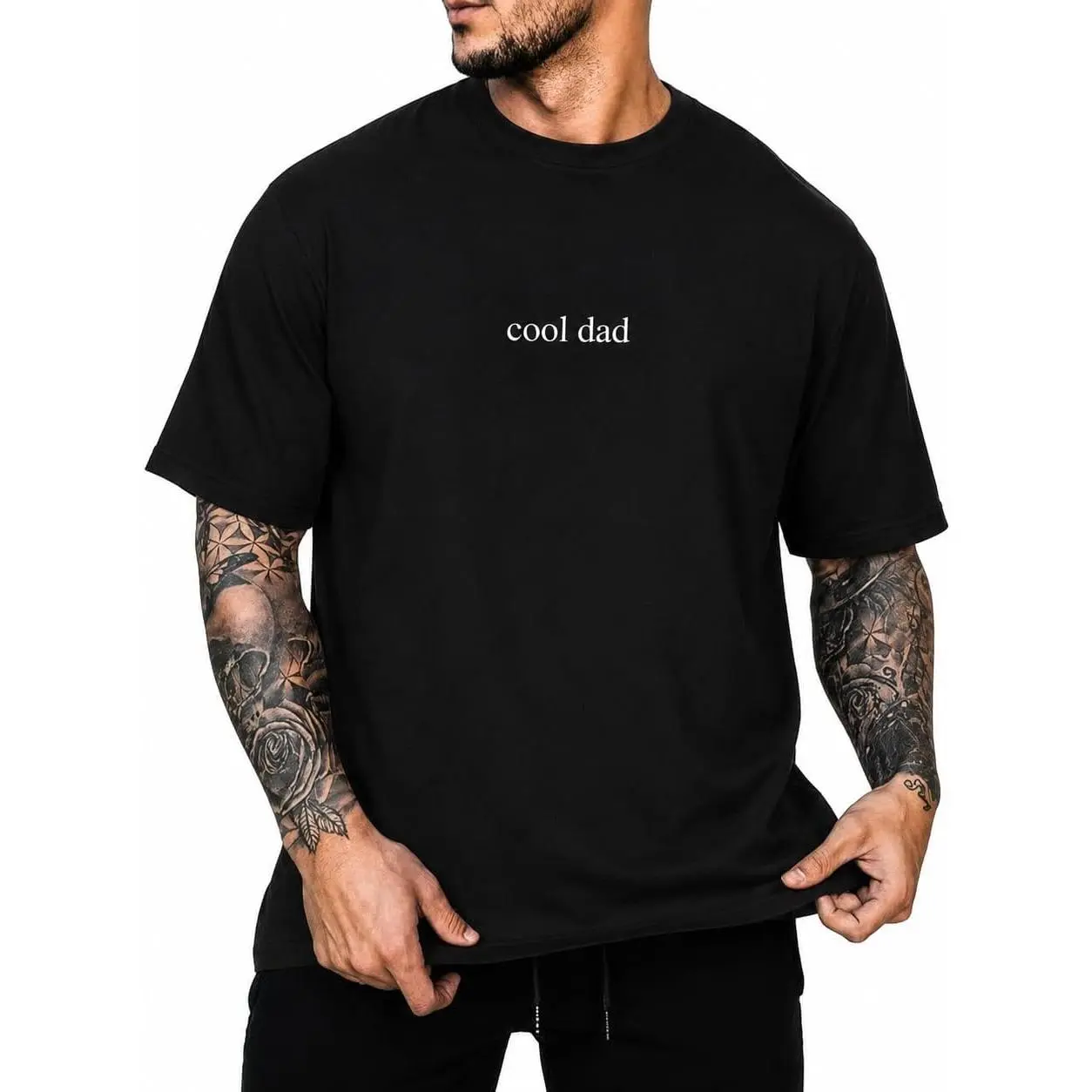 Men's Funny Dad Shirt for Daddy Short Sleeve Cool Father Graphic Tee Casual Top