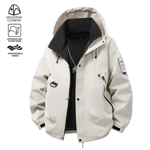 Men's Hooded Mountaineering Jacket | Warmth-Retaining, Comfortable Fabric