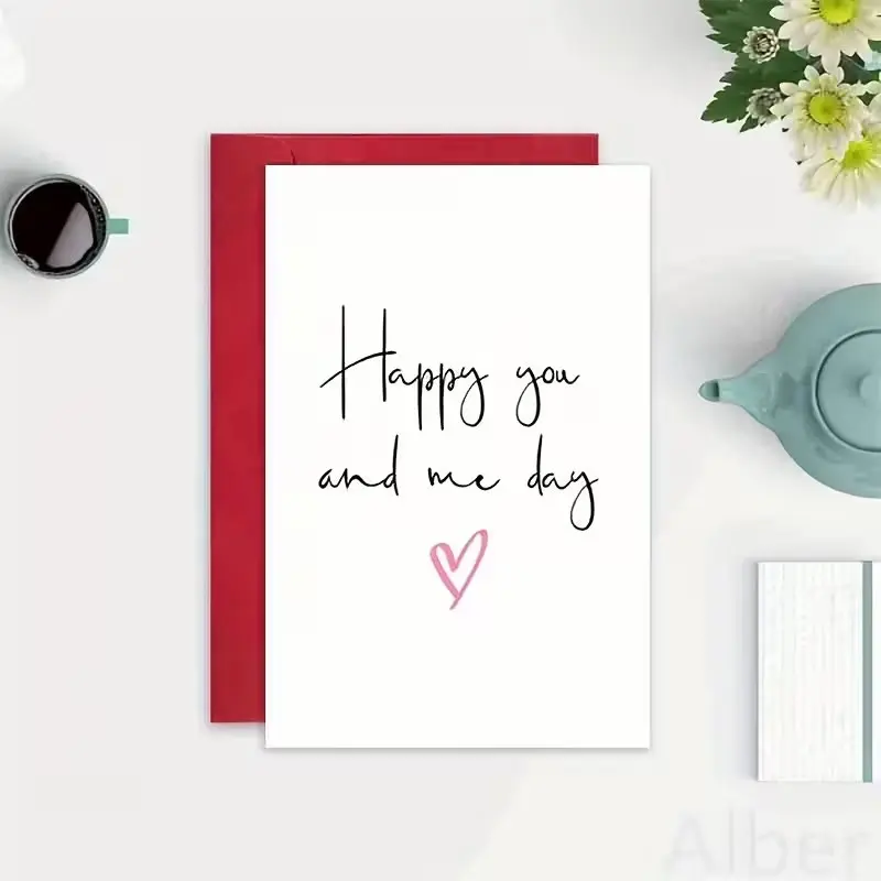 Charming Anniversary Greeting Card for Couples, Romantic Card for Spouses, Humorous Valentine's Day Card for Partners, Includes Envelope