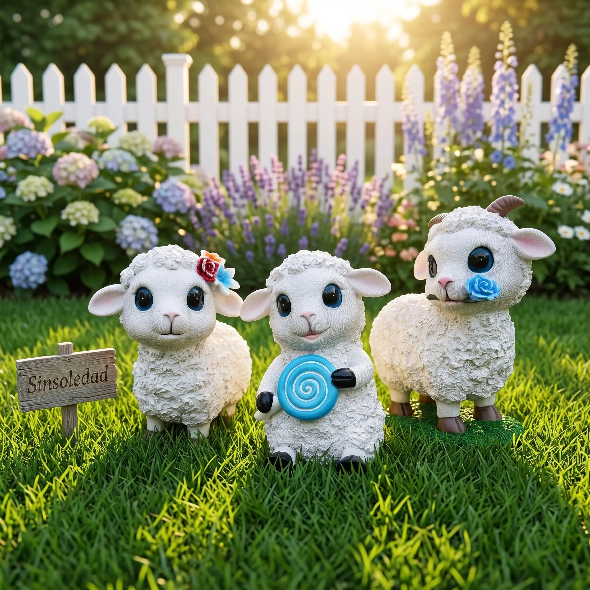 Blue Sheep Resin Statue, Multiple Styles, Farm Animal Aesthetic Desktop Home Decor, Festival Gift, Rural Theme Decoration