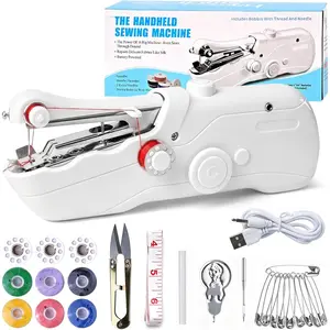 Handheld Sewing Machine, Portable Sewing Machine For Beginners & Adults Hand Held Sewing Device with Sewing Kit, Quick  Suitable for DIY  Travel