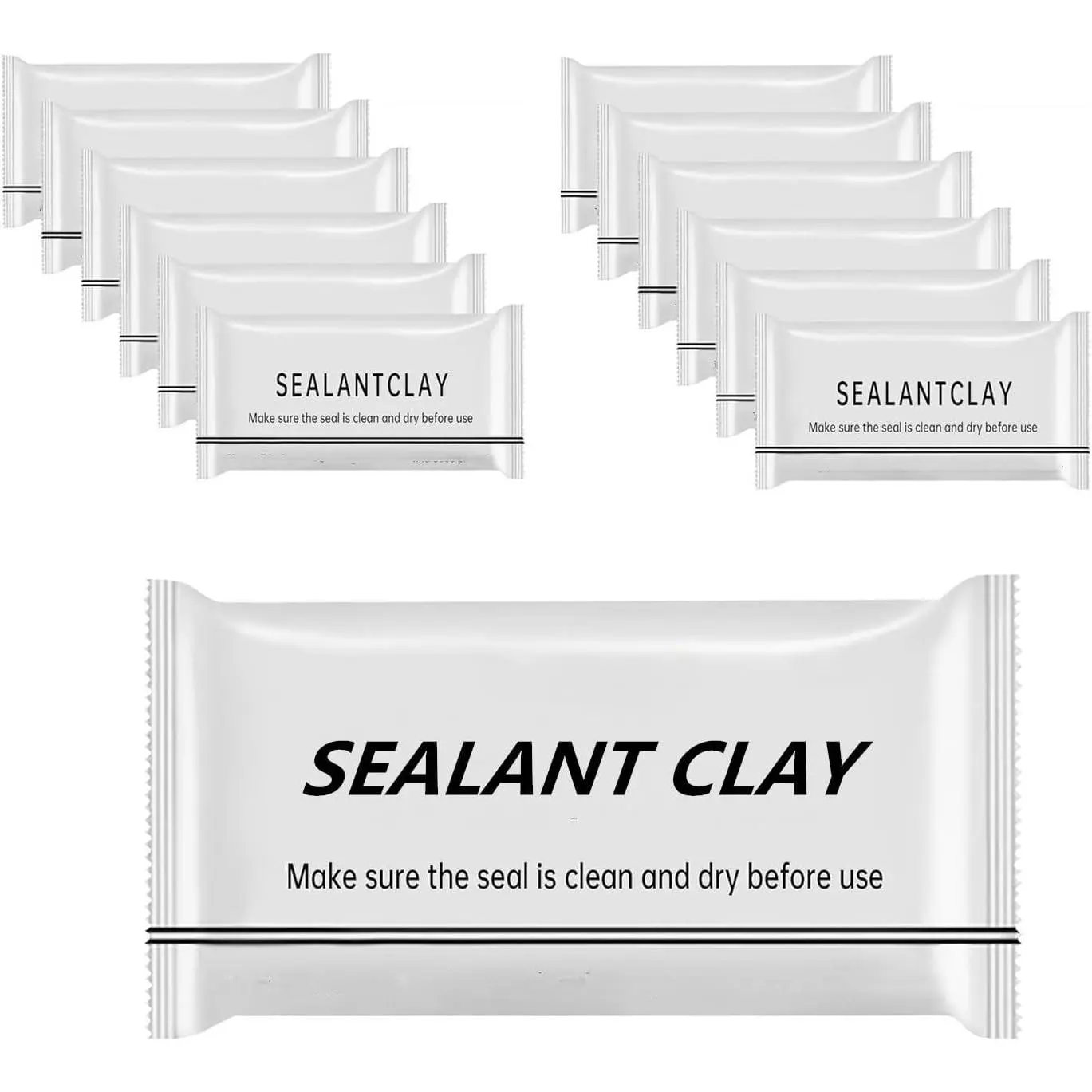 Duct Seal Putty  Sealant Clay Mastic for AC Holes Repair Sealing Clay Quick Mending Mud for wall Hole and Drain Connection Repair (White 8 count)