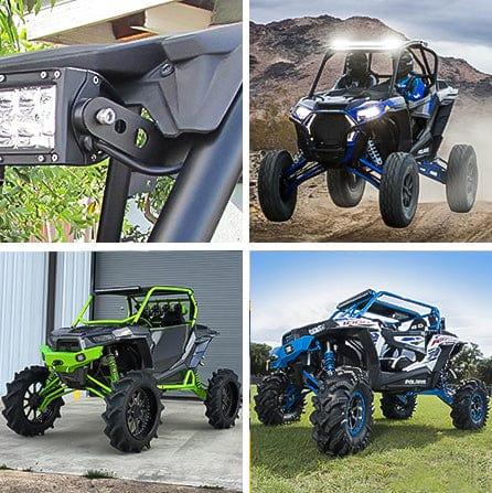 Nilight 30-32 Inch Upper Light Bar Roof Mounts For UTV 2011-2018 Polaris RZR 900 1000 800