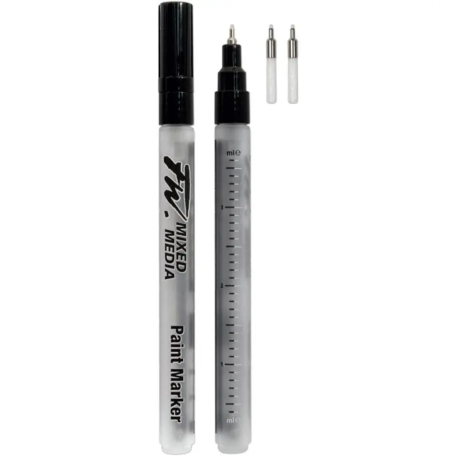 FW  Ink Bottle Black - Versatile  Drawing Ink for Artists and Students - Permanent