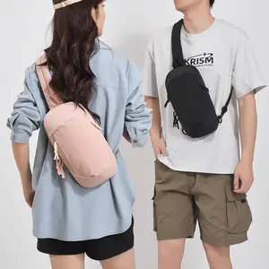 Explosive anti-theft brush backpack outdoor small bag lightweight messenger bag Korean breast bag casual shoulder backpack