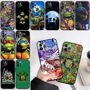 Cartoon QE27 TMNT Phone Case for Samsung Galaxy S26 S25 S24 S23 S22 for Iphone 17 16 15 14 13 12 11 17Air Plus Pro Promax Christmas Gift