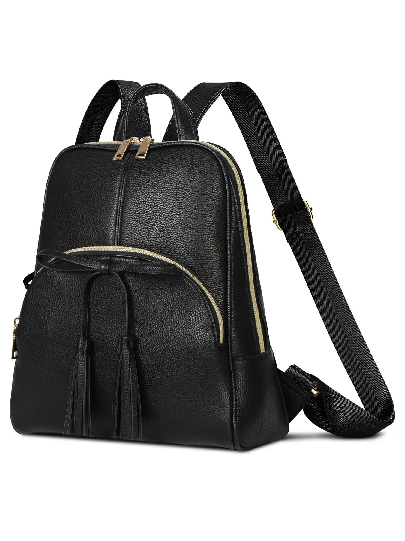 Women's Mini Leather Zip Backpack, Small Waterproof Casual Daypack, Anti-Theft Fashion Backpack Purse, Stylish and Practical